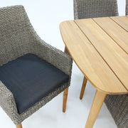 Versailles Faro 9pc Dining Set - Grey